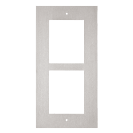[ZEZVP-FFRA2] Zennio GetFace IP - Inbouw installatieframe - 2 modules (RVS)
