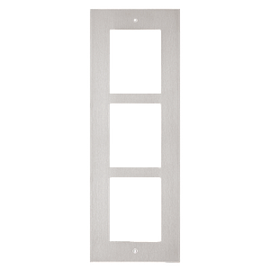 Zennio GetFace IP - Inbouw Installatieframe - 3 Modules (RVS)
