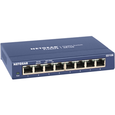 [ZEZVP-SW0108U] Zennio GetFace IP - Switch 8 ports (Unmanaged)