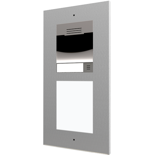 [ZEZVP-WOCAM] Zennio GetFace IP - Base sans Camera - 2 Modules (Acier)