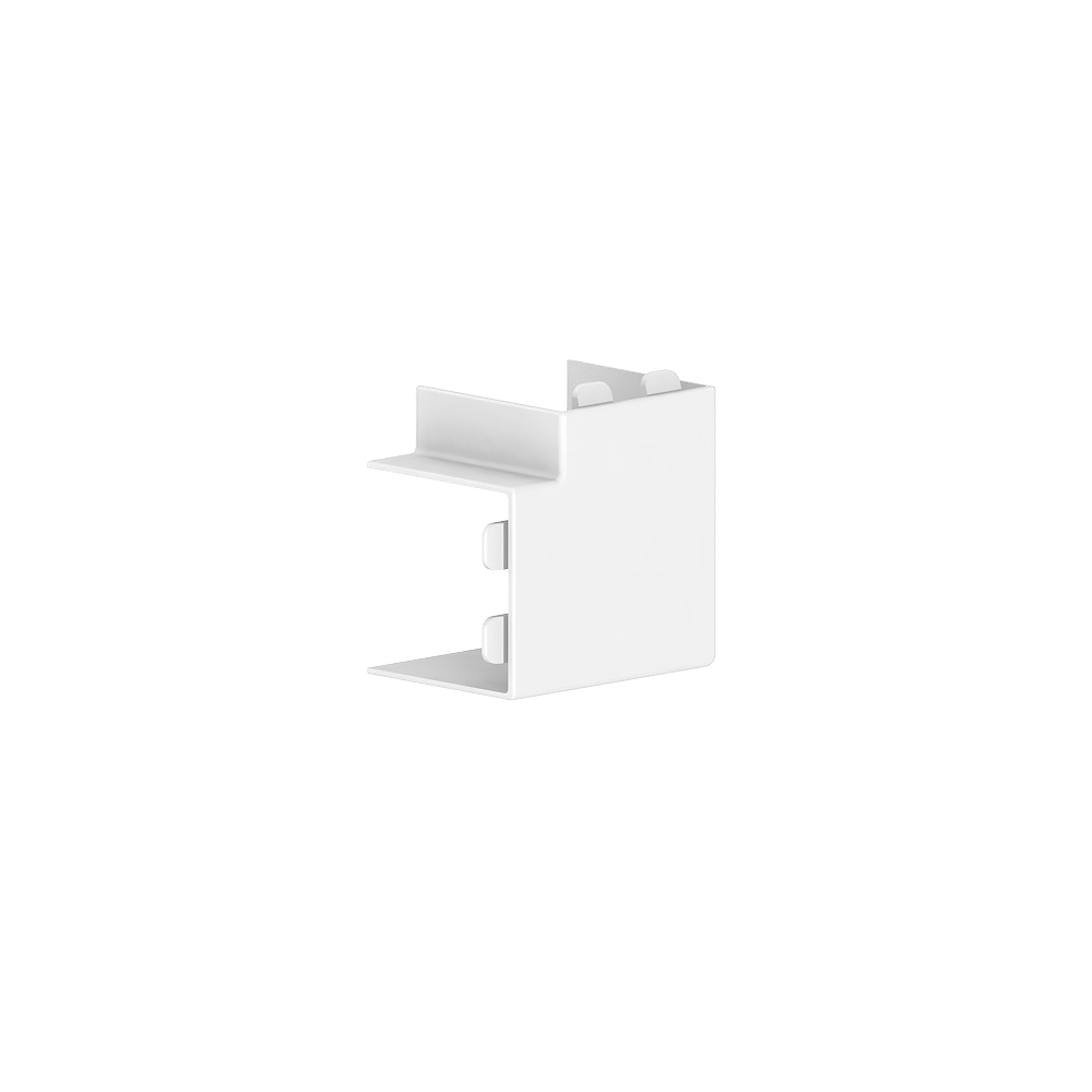 GGK LFG - 30x30, Vlakke hoek (RAL 9010 - Polarwit) - VPE=4