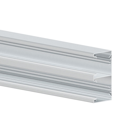 [GK18205] GGK Micro-BRA - 65x130/45, DUO wandgoot basis (Geanodiseerd aluminium) - VPE=8
