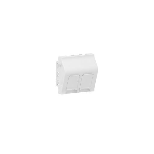 [GK6631] GGK M45 data outlet-adapter (Keystone), 2-v, wit, leeg - VPE=40