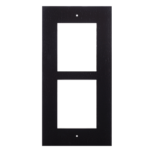 Zennio GetFace IP - Inbouw installatieframe - 2 modules (zwart)