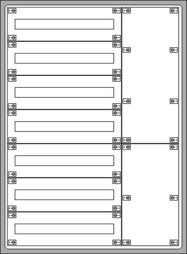 [ET7x36.B] ETI Solid GSX - Opbouwverdeelkast 7R/168M (met klemmenstrook)