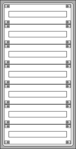 [ET7x24.A] ETI Solid GSX - Opbouwverdeelkast 7R/168M