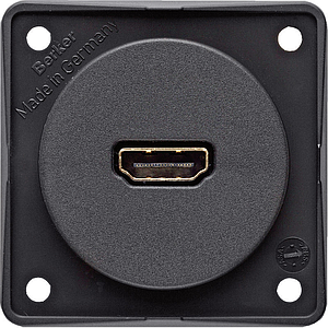 Berker Integro Flow - HDMI wandcontactdoos (Mat antraciet)