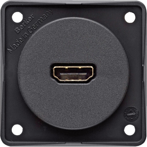 [BH945822505] Berker Integro Flow - HDMI wandcontactdoos (Mat antraciet)