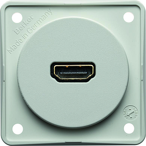 Berker Integro Flow - HDMI wandcontactdoos (Mat polarwit)