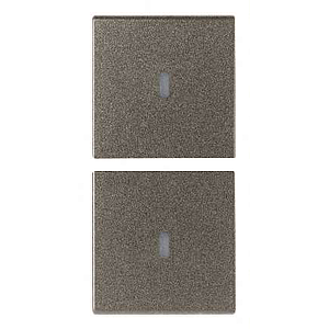 Vimar Arké - 2 halve knoppen 1M (Custom - Metaal)