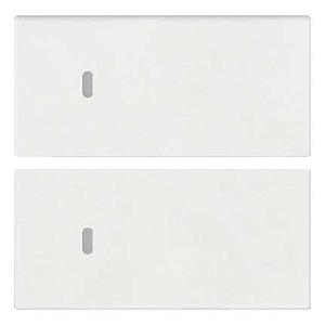 Vimar Arké - 2 halve knoppen 2M (Custom - Wit)