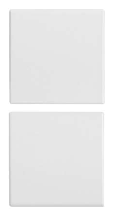 [VI20751.0.B] Vimar Eikon Evo/Exé - 2 demi-boutons 1M (Vide - Blanc)