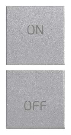 [VI20751.1.N] Vimar Eikon Evo/Exé - 2 demi-boutons 1M (ON/OFF - Next)