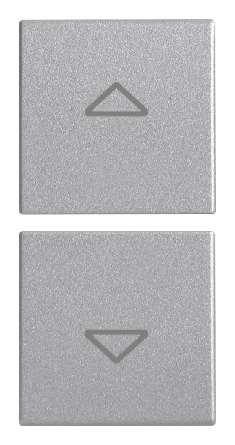 [VI20751.2.N] Vimar Eikon Evo/Exé - 2 halve knoppen 1M (Pijlen - Next)