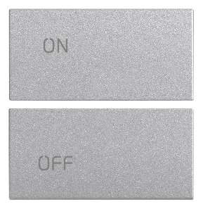 [VI20752.1.N] Vimar Eikon Evo/Exé - 2 demi-boutons 2M (ON/OFF - Next)
