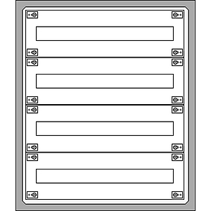 ETI Solid GSX - Opbouwverdeelkast 4R/96M