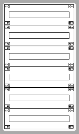 [ET6x24.A] ETI Solid GSX - Opbouwverdeelkast 6R/144M