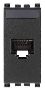 [VI19339.15] Vimar Arké - RJ45 Cat6A Netsafe UTP stopcontact (Grijs)