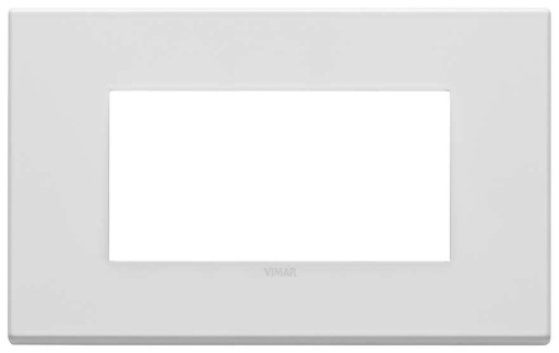 [VI22654.01] Vimar Eikon Exé - Plaque de Recouvrement 4M (Métal - Mat Blanc)