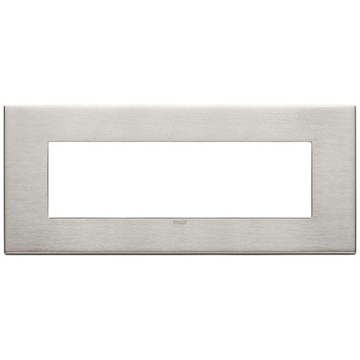 [VI22657.11] Vimar Eikon Exé - Plaque de Recouvrement 7M (Métal Brossé - Nickel)