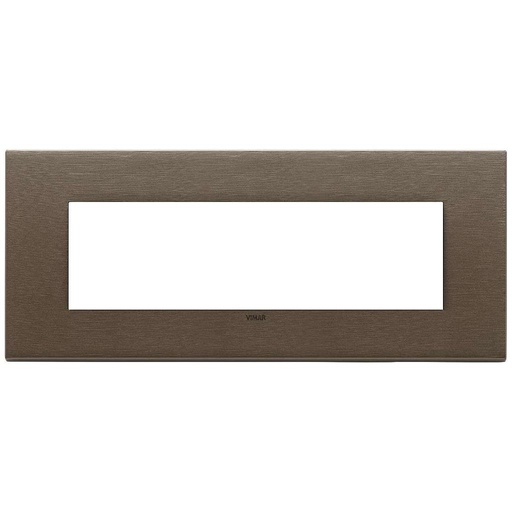 [VI22657.12] Vimar Eikon Exé - Plaque de Recouvrement 7M (Métal Brossé - Bronze Foncé)
