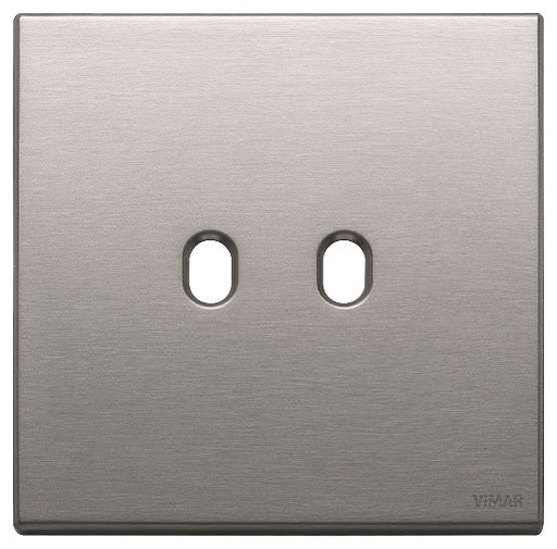 [VI22672.2.11] Vimar Eikon Exé Vintage - Plaque de Recouvrement 2Mx2 (Nickel Brossé)