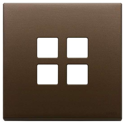 [VI22692.12] Vimar Eikon Exé Flat - Plaque de recouvrement 2Mx4 (Bronze brossé foncé)