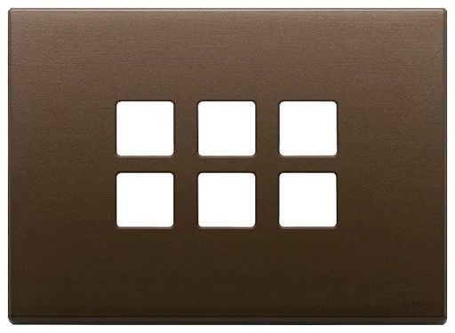 [VI22693.12] Vimar Eikon Exé Flat - Cadre 3Mx6 (Bronze brossé foncé)