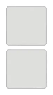 [VI22751.0.01] Vimar Eikon Exé Flat - 2 boutons (Vide - Blanc)