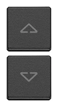 [VI22751.2.03] Vimar Eikon Exé Flat - 2 Knoppen (Pijlen - Grijs)