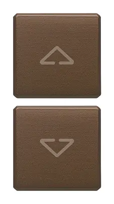 [VI22751.2.12] Vimar Eikon Exé Flat - 2 boutons (Flèches - Bronze)
