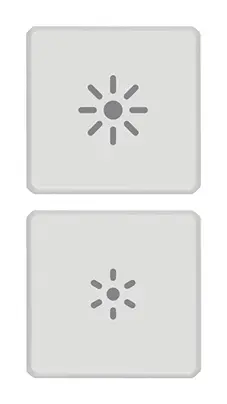 [VI22751.3.01] Vimar Eikon Exé Flat - 2 boutons (Regulation - Blanc)