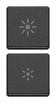 [VI22751.3.03] Vimar Eikon Exé Flat - 2 Knoppen (Regulatie - Grijs)