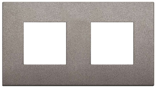 [VI19643.04] Vimar Arké Classic - Metal-Color 4M - 2+2x71 (Metaal - Mat titanium)