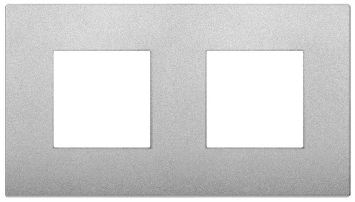 [VI19643.79] Vimar Arké Classic - Color-Tech 4M - 2+2x71 (Technopolymère - Mat zilver)