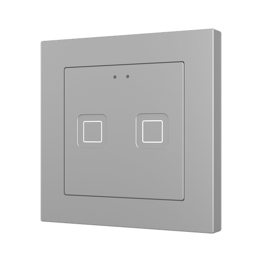 [ZEZVIT55X2S] Zennio Tecla 55 X2 (Zilver)