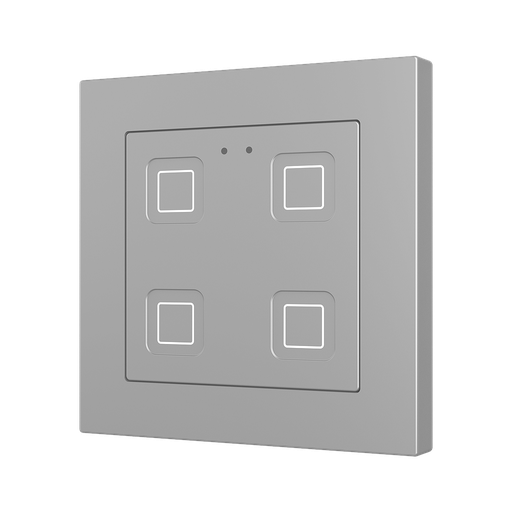 [ZEZVIT55X4S] Zennio Tecla 55 X4 (Zilver)