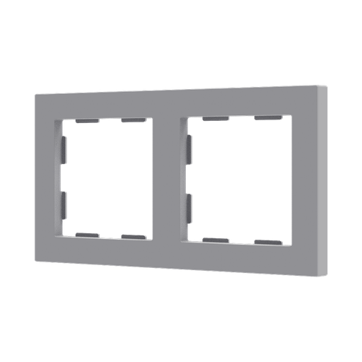 [ZE980000206] Zennio ZS55 - Afdekraam 2M (Zilver)