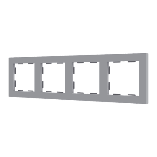 [ZE980000406] Zennio ZS55 - Afdekraam 4M (Zilver)