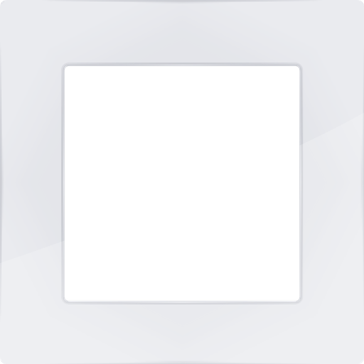 [WZ5388] Weinzierl MATCH 55 - Plaque de recouvrement Fusion 1M (Verre, Blanc)