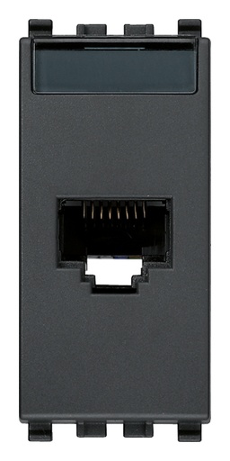 [VI20339.15] Vimar Eikon - RJ45 Cat6A Netsafe UTP stopcontact (Grijs)