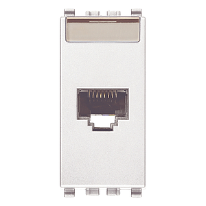 Vimar Eikon - RJ45 Cat6A Netsafe UTP stopcontact (Wit)