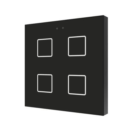 [ZEZVIF4V2A] Zennio Flat 4 v2 (Anthracite)