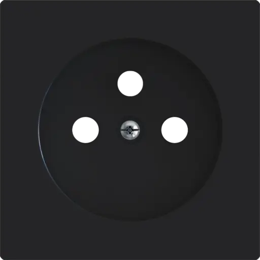 [ZE830000605] Zennio ZS55 - Cache pour prise avec broche de terre à vis ZE8300005 (Anthracite)