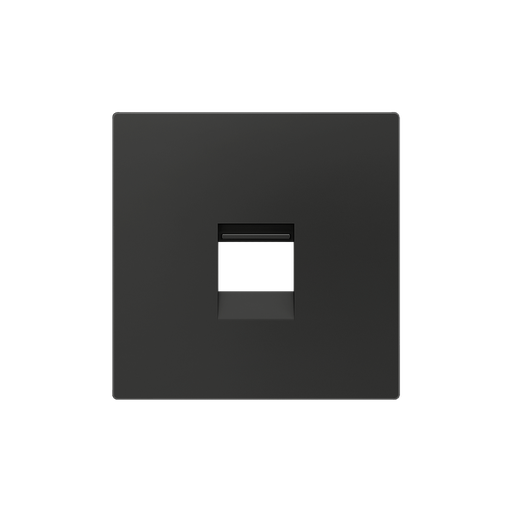 [ZE830001205] Zennio ZS55 - Centraalplaat voor enkele RJ45 connector (Antraciet)