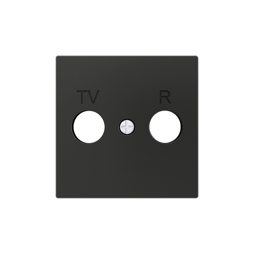 [ZE830001505] Zennio ZS55 - TV-R/SAT centraalplaat (Antraciet)