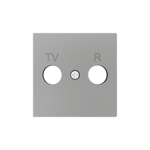 [ZE830001506] Zennio ZS55 - TV-R/SAT centraalplaat (Zilver)