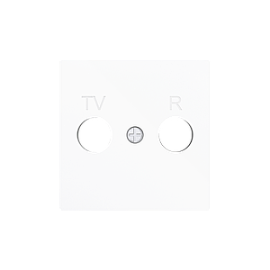 Zennio ZS55 - Enjoliveur TV-R/SAT (Blanc)