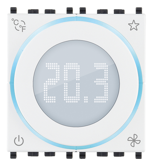 Vimar KNX - Draaithermostaat 2M (Wit)