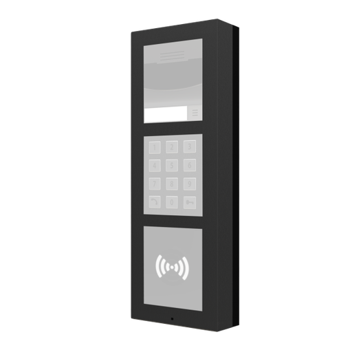 [ZEZVPCB3MB] Zennio Getface IP - Opbouw installatieframe - 3 modules (Zwart)